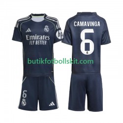 Real Madrid Camavinga 6 Barn Borta Matchtröja 2025/26 Kortärmad