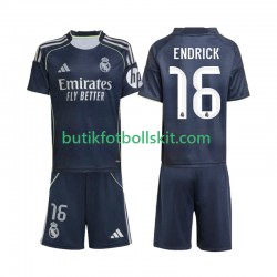 Real Madrid Endrick 16 Barn Borta Matchtröja 2025/26 Kortärmad