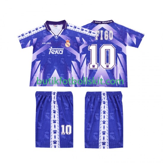 Real Madrid FIGO 10 1996-1997 Retro Barn Borta Matchtröja Kortärmad