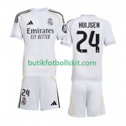 Real Madrid Huijsen 24 Barn Hemma Matchtröja 2025/26 Kortärmad