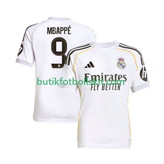 Real Madrid Mbappé Kylian 9 Män Hemma Matchtröja 2025/26 Kortärmad