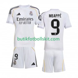 Real Madrid Mbappé Kylian 9 Barn Hemma Matchtröja 2025/26 Kortärmad