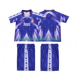 Real Madrid 1996-1997 Retro Barn Borta Matchtröja Kortärmad