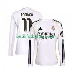 Real Madrid Rodrygo 11 Män Hemma Matchtröja 2025/26 Långärmad