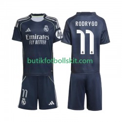 Real Madrid Rodrygo 11 Barn Borta Matchtröja 2025/26 Kortärmad