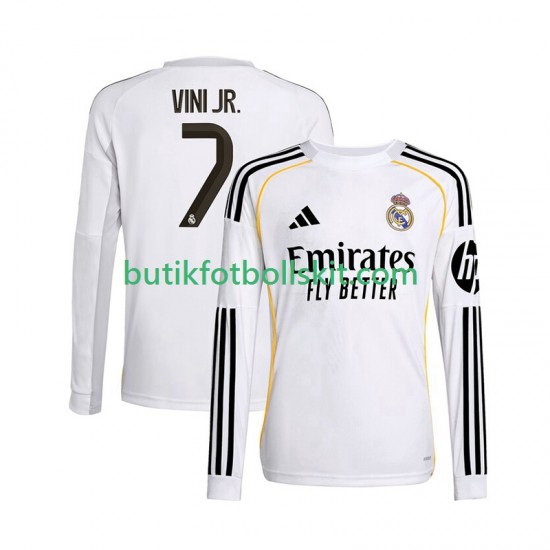 Real Madrid Vinicius Junior 7 Män Hemma Matchtröja 2025/26 Långärmad