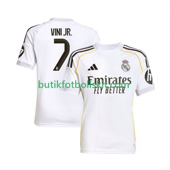 Real Madrid Vinicius Junior 7 Män Hemma Matchtröja 2025/26 Kortärmad