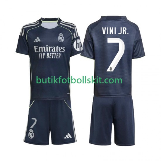 Real Madrid Vinicius Junior 7 Barn Borta Matchtröja 2025/26 Kortärmad