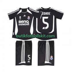 Real Madrid ZIDANE 5 2007 Retro Barn Borta Matchtröja 2006 Kortärmad