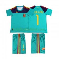 Spanien Casillas 1 Retro Barn Hemma Matchtröja 2010 Kortärmad