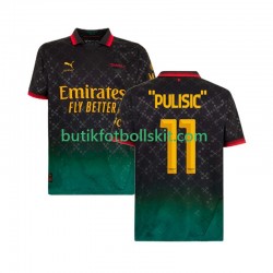 AC Milan Christian Pulisic 11 Män Fjärdes Matchtröja 2024/25 Kortärmad