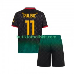 AC Milan Christian Pulisic 11 Barn Fjärdes Matchtröja 2024/25 Kortärmad
