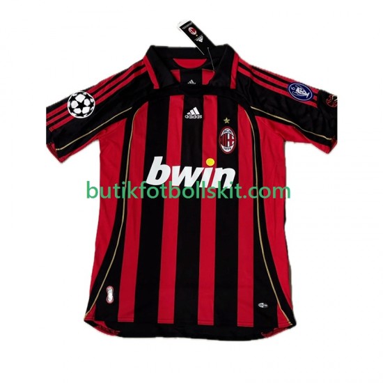 AC Milan KAKA 8 2007 Retro Män Hemma Matchtröja 2006 Kortärmad