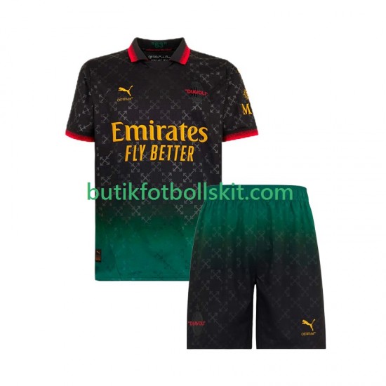 AC Milan Barn Fjärdes Matchtröja 2024/25 Kortärmad