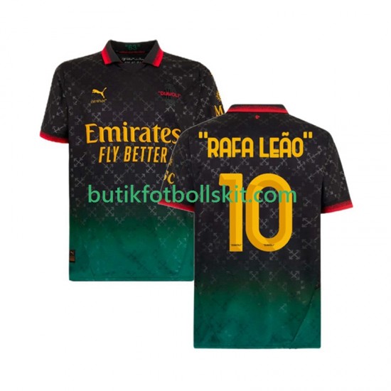 AC Milan RAFA LEAO 10 Män Fjärdes Matchtröja 2024/25 Kortärmad