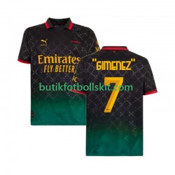 AC Milan Santiago Gimenez 7 Män Fjärdes Matchtröja 2024/25 Kortärmad