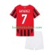 AC Milan Santiago Gimenez 7 Barn Hemma Matchtröja 2024/25 Kortärmad