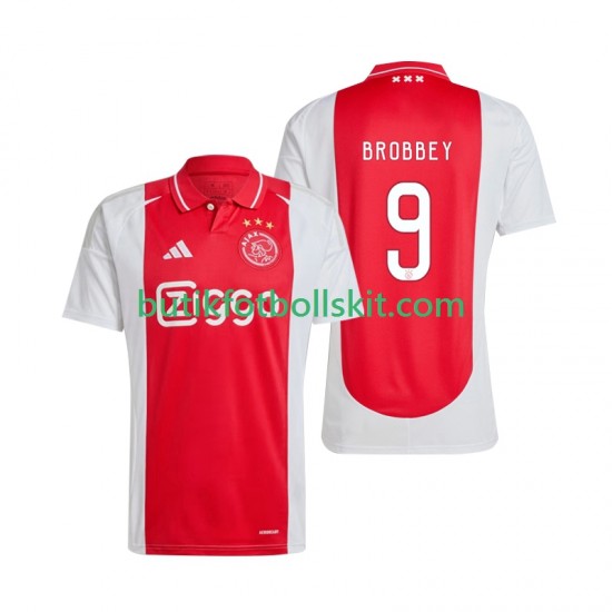AFC Ajax Brian Brobbey 9 Män Hemma Matchtröja 2024/25 Kortärmad