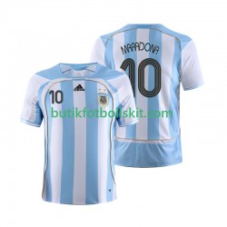 Argentina Maradona 10 Retro Män Hemma Matchtröja 2006 Kortärmad