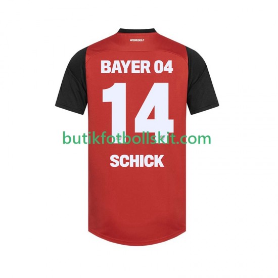 Bayer 04 Leverkusen Patrik Schick 14 Män Hemma Matchtröja 2024/25 Kortärmad