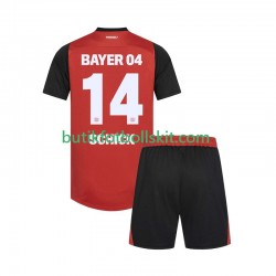 Bayer 04 Leverkusen Patrik Schick 14 Barn Hemma Matchtröja 2024/25 Kortärmad