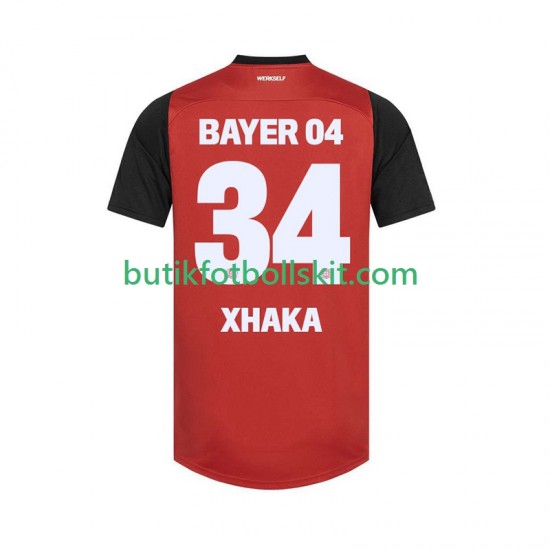 Bayer 04 Leverkusen XHAKA 34 Män Hemma Matchtröja 2024/25 Kortärmad
