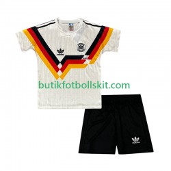 Tyskland 1990 Retro Barn Hemma Matchtröja Kortärmad