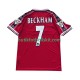 Manchester United Beckham 7 Retro Män Hemma Matchtröja 1999 1998 Kortärmad