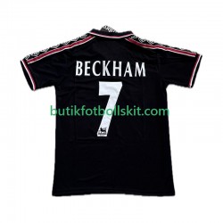 Manchester United Beckham 7 Retro Män Tredje Matchtröja 1999 1998 Kortärmad