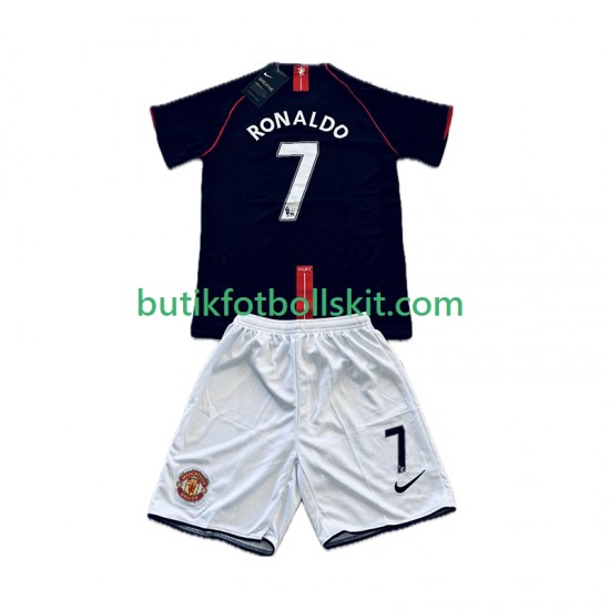 Manchester United Cristiano Ronaldo 7 2007 Retro Barn Borta Matchtröja 2008 Kortärmad