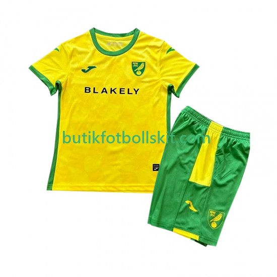 Norwich City Barn Hemma Matchtröja 2024/25 Kortärmad