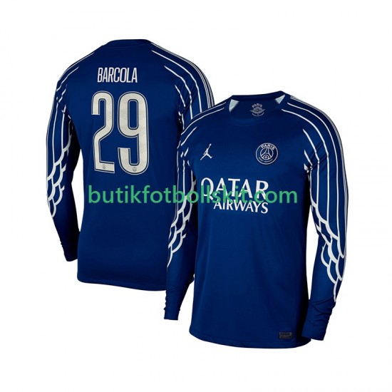 Paris Saint-Germain Bradley Barcola 29 Män Fjärdes Matchtröja 2024/25 Långärmad