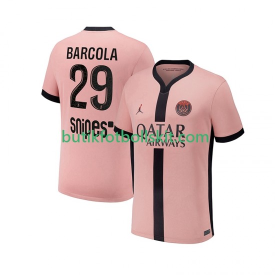 Paris Saint-Germain Bradley Barcola 29 Män Tredje Matchtröja 2024/25 Kortärmad
