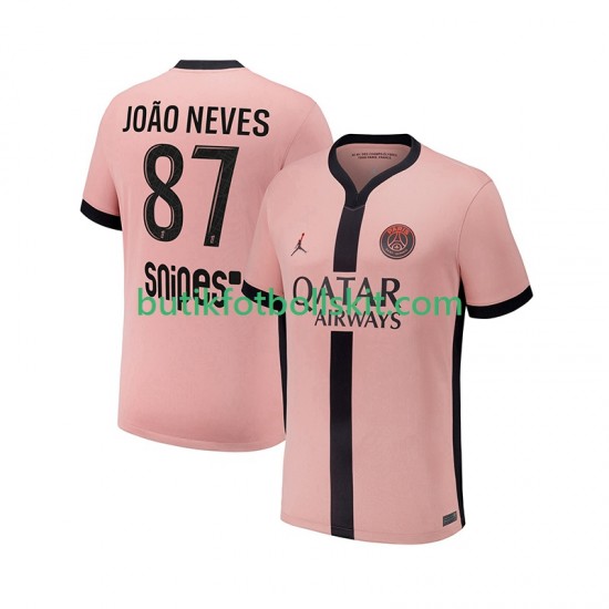 Paris Saint-Germain Joao Neves 87 Män Tredje Matchtröja 2024/25 Kortärmad