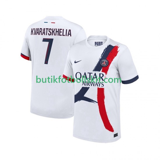 Paris Saint-Germain Khvicha Kvaratskhelia 7 Män Borta Matchtröja 2024/25 Kortärmad