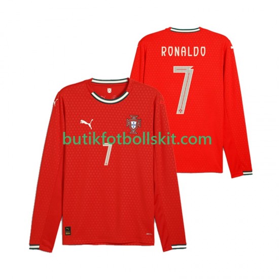 Portugal Cristiano Ronaldo 7 Män Hemma Matchtröja 2025 Långärmad