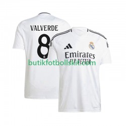Real Madrid Federico Valverde 8 Män Hemma Matchtröja 2024/25 Kortärmad