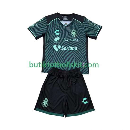 Santos FC Laguna Barn Borta Matchtröja 2024/25 Kortärmad