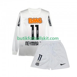 Santos FC Neymar JR 11 2012 Retro Barn Hemma Matchtröja 2011 Långärmad