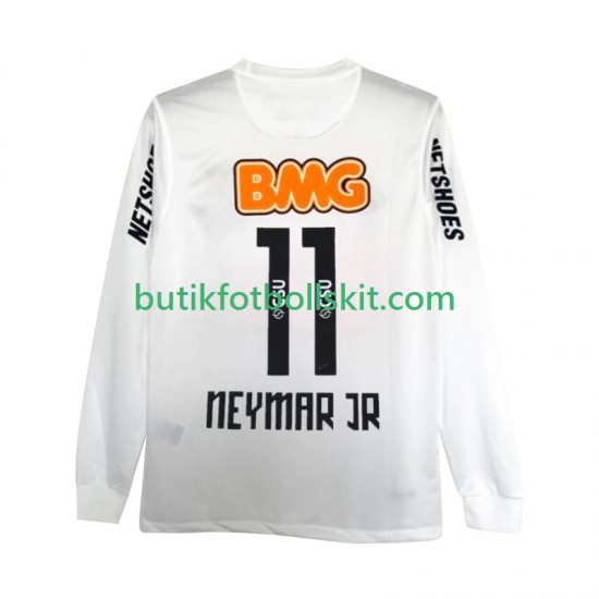 Santos FC Neymar JR 11 2012 Retro Män Hemma Matchtröja 2011 Långärmad