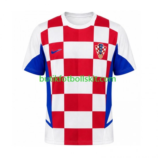 Kroatien Retro Män Hemma Matchtröja 2002 Kortärmad