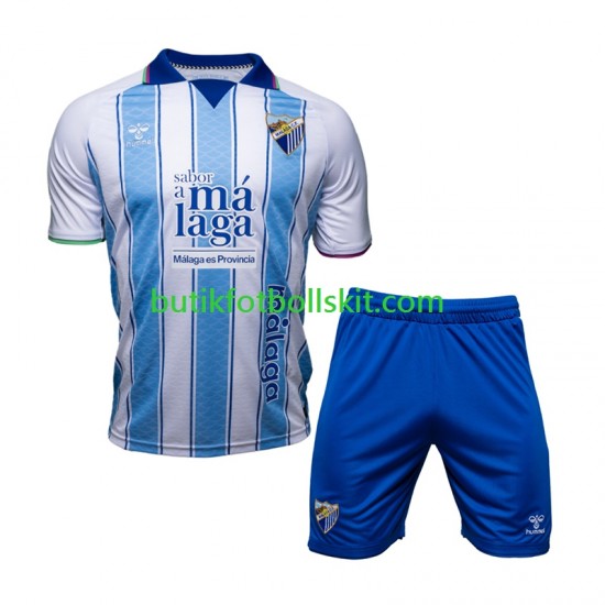 Málaga CF Barn Hemma Matchtröja 2026/27 Kortärmad