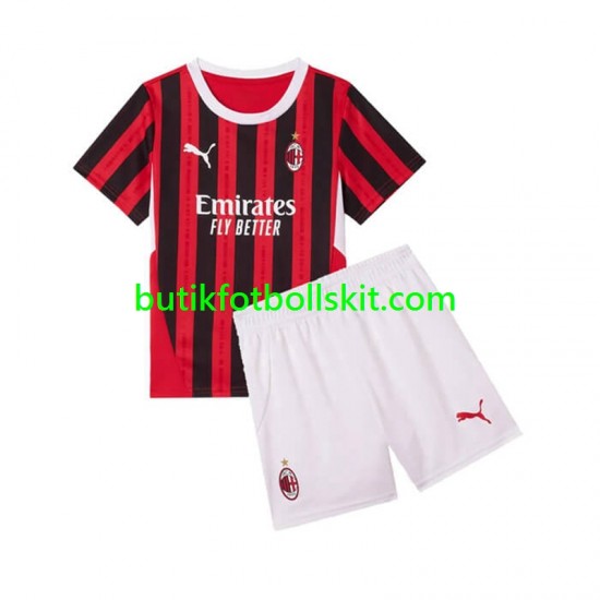 AC Milan Barn Hemma Matchtröja 2024/25 Kortärmad