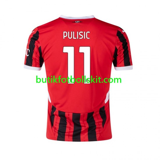 AC Milan Pulisic 11 Män Hemma Matchtröja 2024/25 Kortärmad