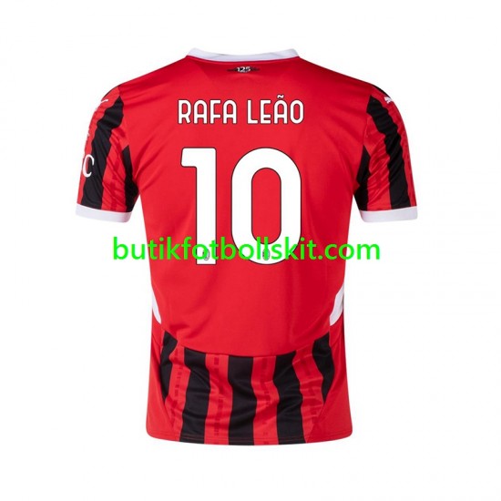 AC Milan RAFA LEAO 10 Män Hemma Matchtröja 2024/25 Kortärmad