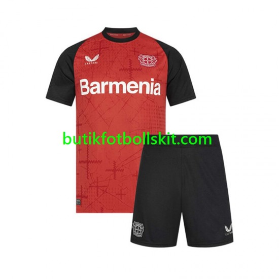 Bayer 04 Leverkusen Barn Hemma Matchtröja 2024/25 Kortärmad