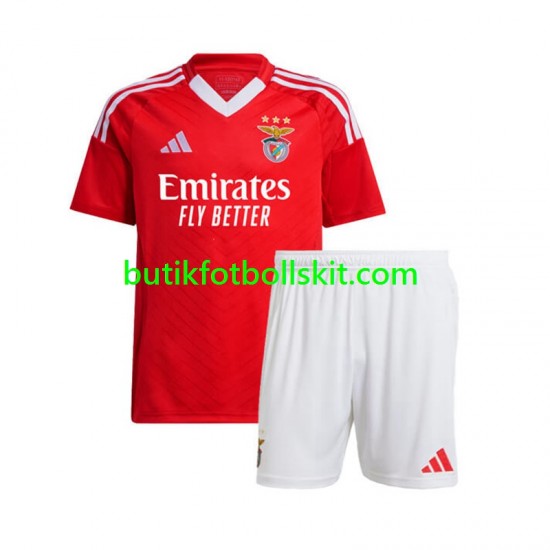 Benfica Barn Hemma Matchtröja 2024/25 Kortärmad