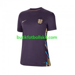 England Kvinnor Borta Matchtröja Euro 2024 Kortärmad