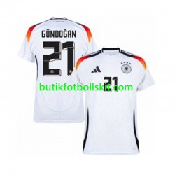 Tyskland Ilkay Gundogan 21 Män Hemma Matchtröja Euro 2024 Kortärmad