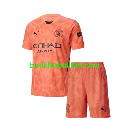 Manchester City Målvakt Barn Borta Matchtröja 2024/25 Kortärmad